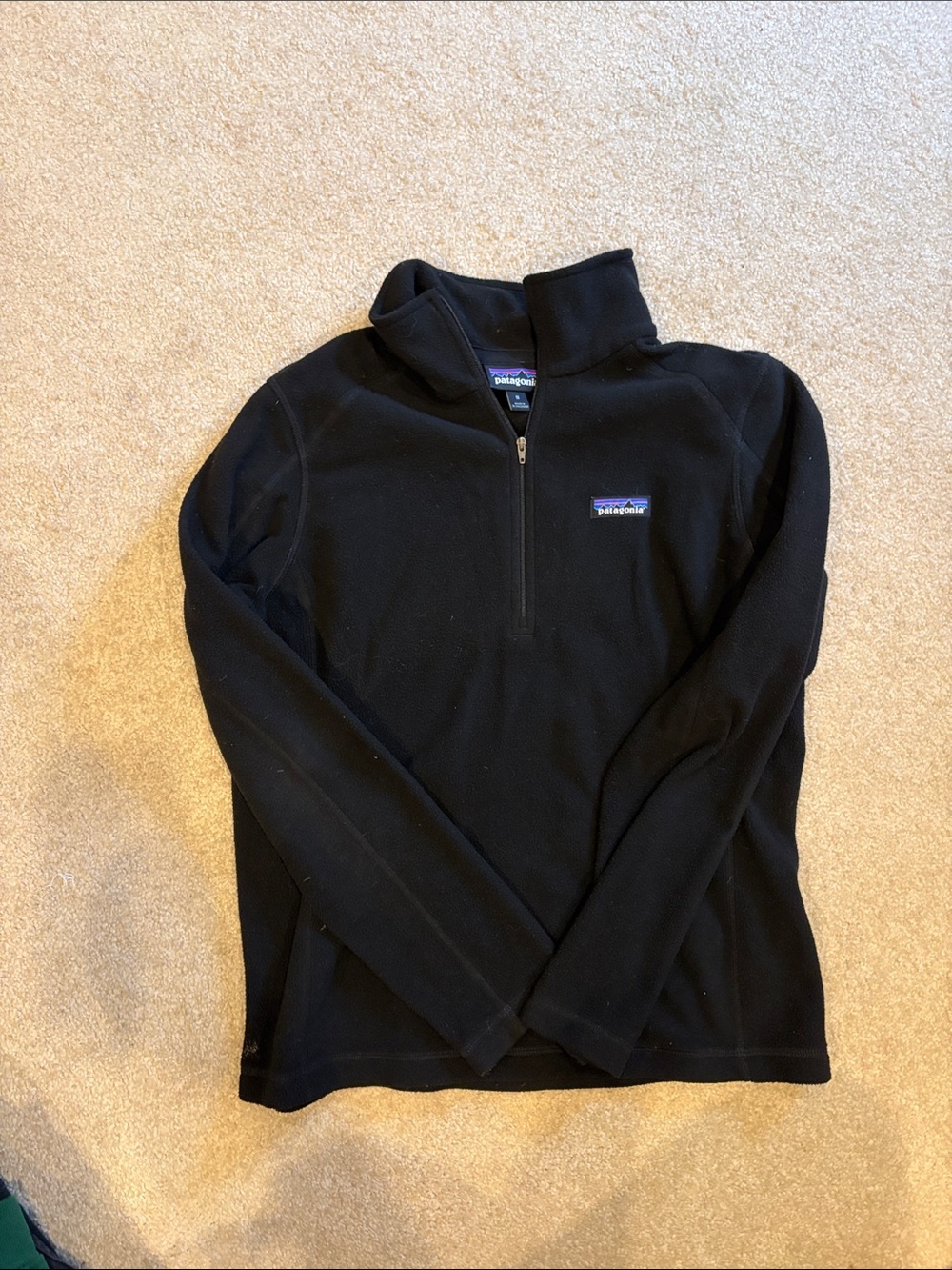 Patagonia Black Half-Zip Fleece Top